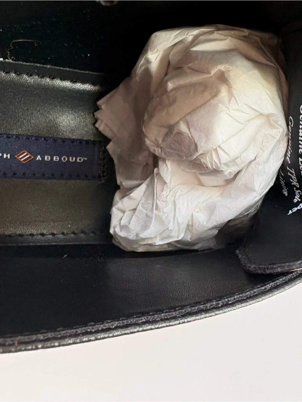 Mens Black Leather Chukka Boots - Joseph Abboud Sz 9.5 New